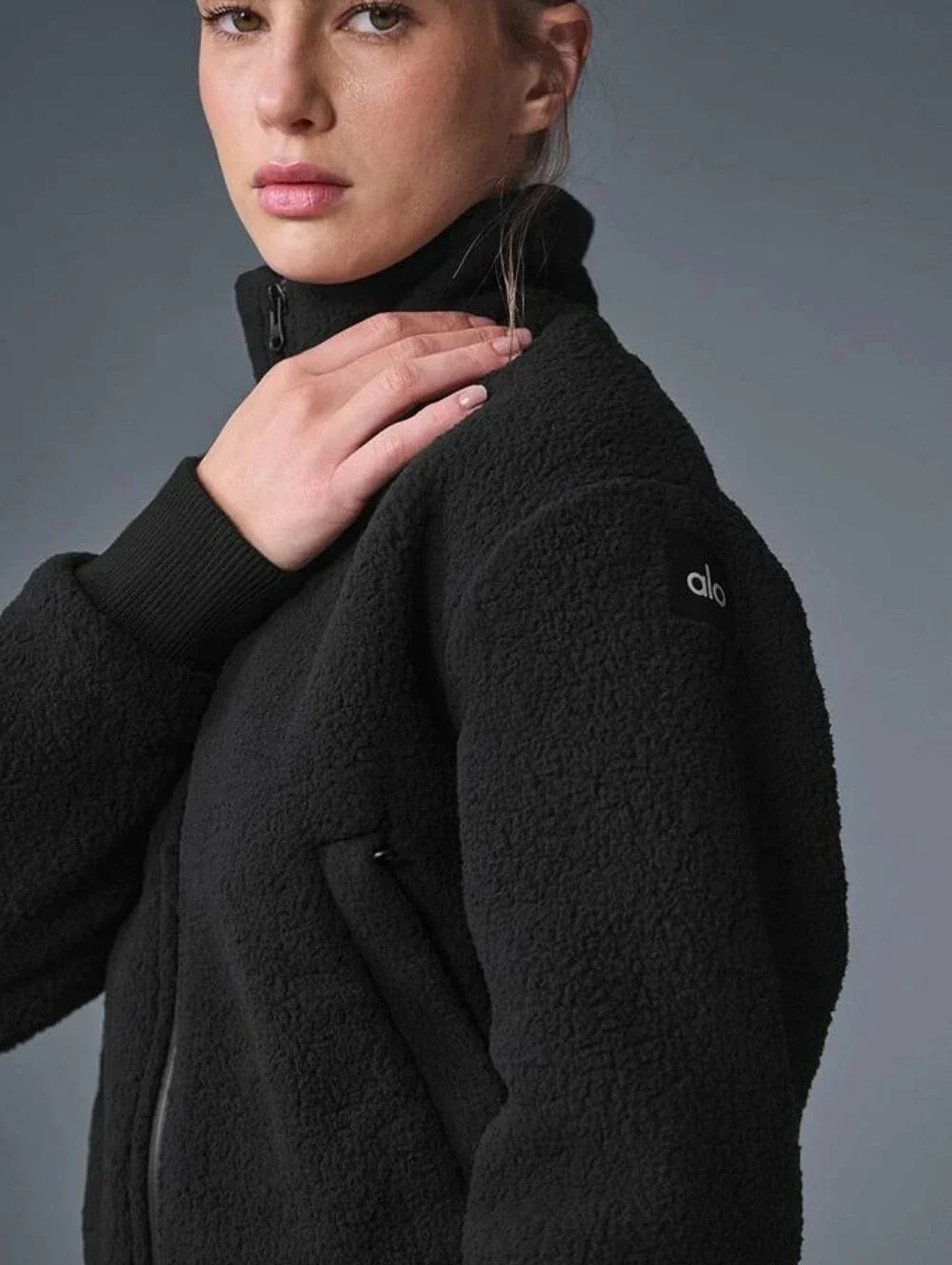 Alo Yoga Micro Sherpa Destiny Jacket Small - Picture 3 of 8